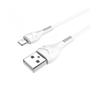 USB kabelis Hoco X37 Cool Power Lightning 1.0m balts