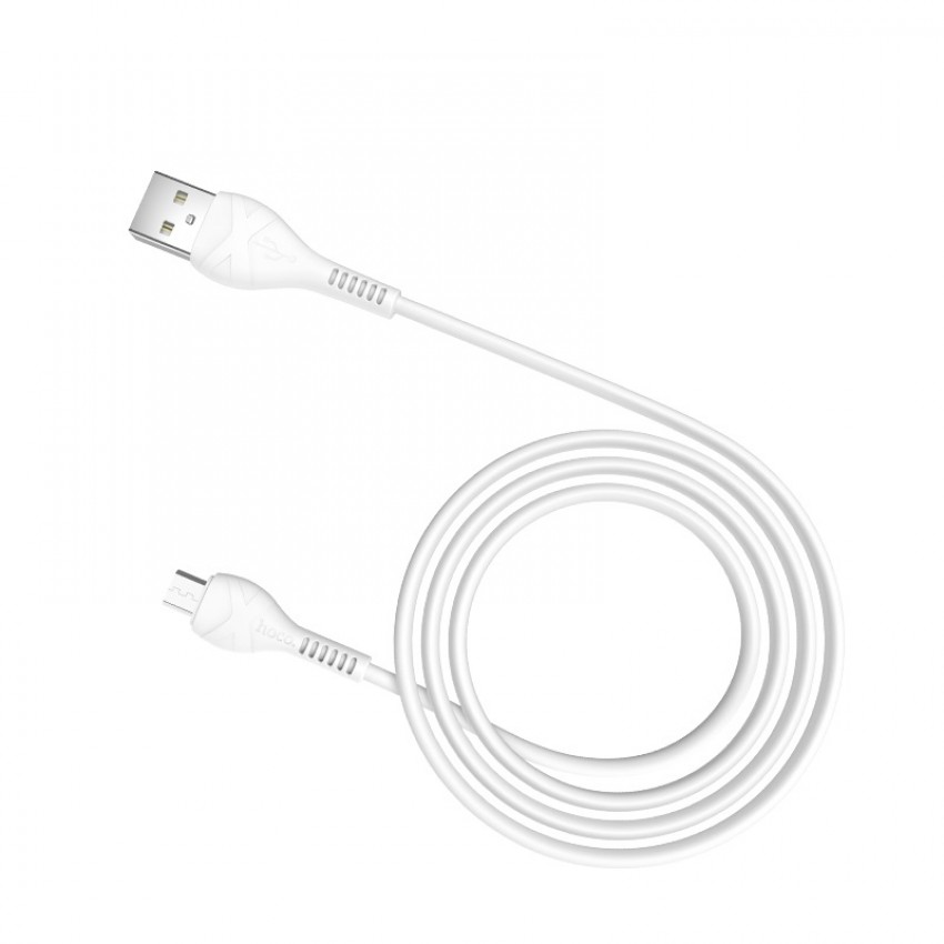 USB kabelis Hoco X37 Cool Power microUSB 1.0m balts