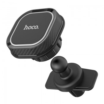 Automašīnas tālruņa turētājs Hoco CA52 uzstādīts uz ventilācijas režģa, magnētisks, melns-pelēks