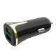 Autolaadija Hoco Z31 Quick Charge 3.0 (3.4A) koos 2 USB pistikuga must