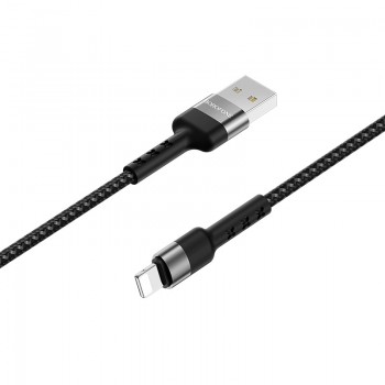 USB kabelis Borofone BX34 Lightning 1.0m melns