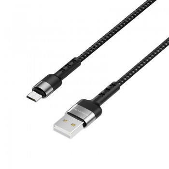 USB cable Borofone BX34 microUSB 1.0m black
