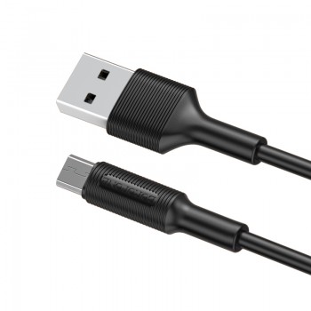 USB cable Borofone BX1 microUSB 1.0m black