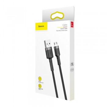 USB cable Baseus Cafule Type-C 1.0m 3A gray-black CATKLF-BG1