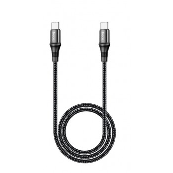 USB cable Hoco X50 Exquisito from Type-C to Type-C 100W 1.0m black