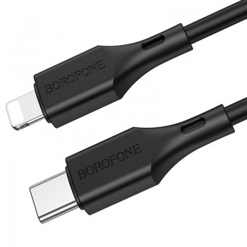 USB kabelis Borofone BX49 PD Type-C uz Lightning 1.0m melns