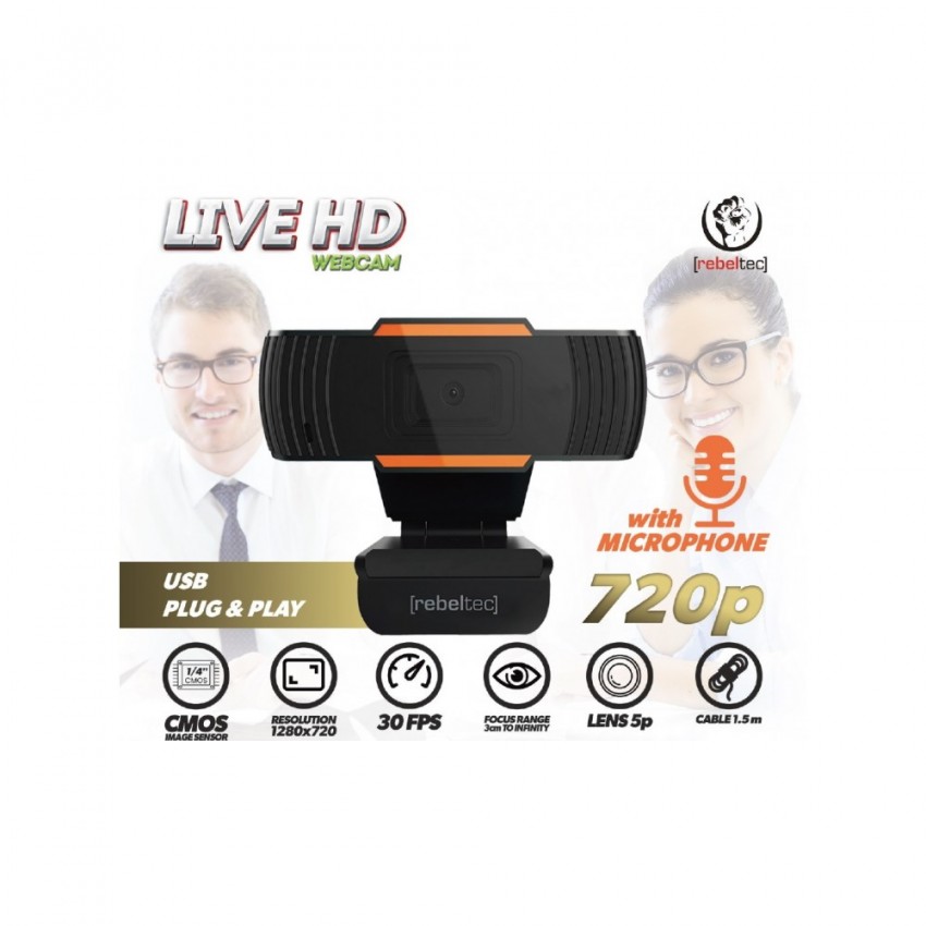 WEB camera Rebeltec Live HD (1280*720p) 30fps with mic