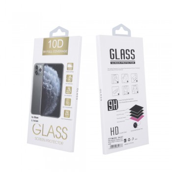 LCD kaitsev karastatud klaas 10D Full Glue Samsung G990 S21 FE 5G kumer must