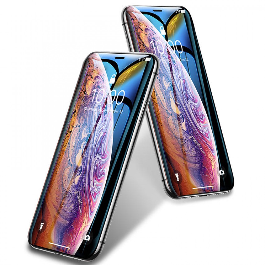 LCD aizsargstikls 5D Cold Carving Apple iPhone 7/8/SE 2020/SE 2022 melns