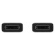 USB kabelis Samsung EP-DA705BBEGWW Type-C-Type-C 1.0m melns