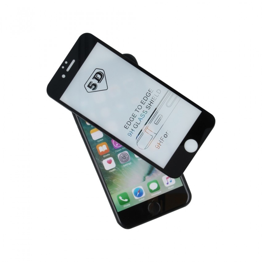 LCD kaitsev karastatud klaas 9H 5D Apple iPhone XR/11 must