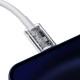 USB kaabel Baseus Superior alates Type-C kuni Lightning PD 20W 1.0m valge CATLYS-A02