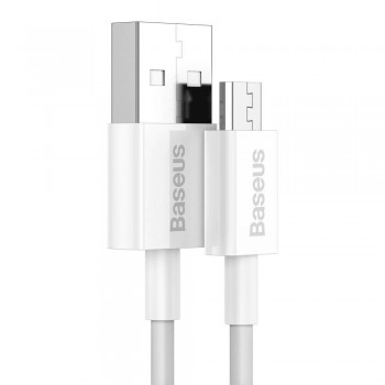 USB kaabel Baseus Superior alates USB kuni microUSB 2A 1.0m valge CAMYS-02