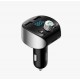Raidītājs Joyroom JR-CL02 Bluetooth 5.0 MP3 spēlētājs/FM modulators (bezroku,LCD,2xUSB,microSD) 3.0A 18W melns