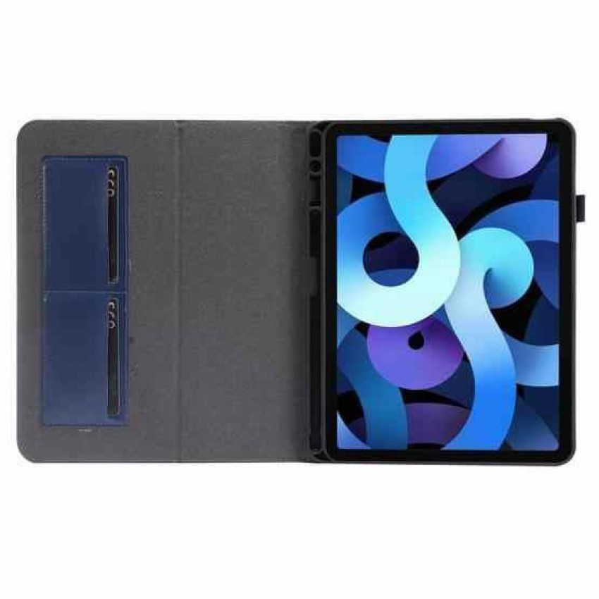 Maciņš Folding Leather Huawei MatePad T10 9.7 tumši zils