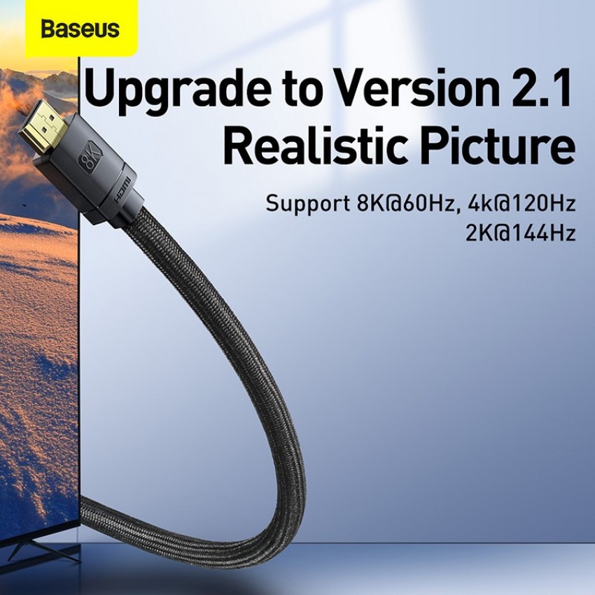 Videokaabel Baseus High Definition 8K HDMI 1.5m WKGQ040101