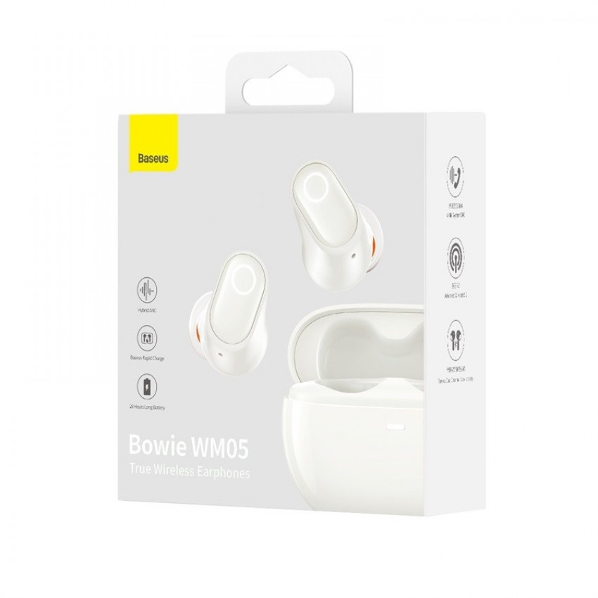 Wireless headphones Baseus Bowie WM05 white NGTW200002