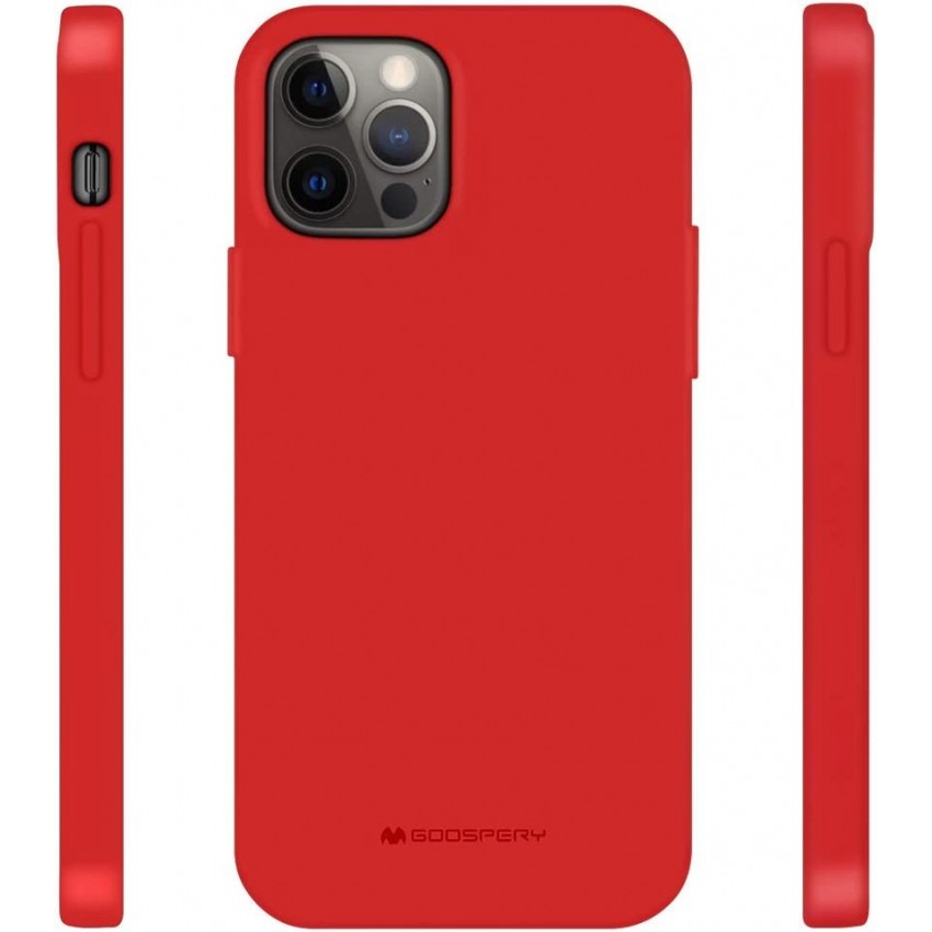 Maciņš Mercury Soft Jelly Case Apple iPhone 12/12 Pro sarkans