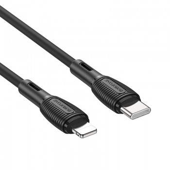 USB kabelis Borofone BX86 Advantage PD Type-C uz Lightning 1.0m melns