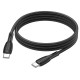USB kabelis Borofone BX86 Advantage 60W Type-C 1.0m melns
