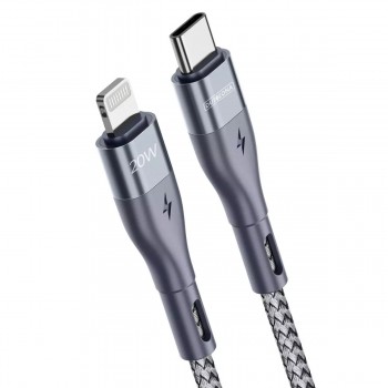 USB kabelis DUZZONA 20W Type-C to Lightning 1.0m