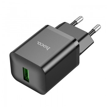 Charger Hoco N26 USB-A Quick Charge 3.0 18W black