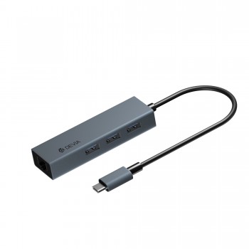 USB centrmezgls Devia Leopard Type-C To USB 3.1 + USB3.0*4 peleks
