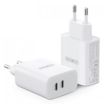 Charger DUZZONA T4 PD35W 2xType-C white