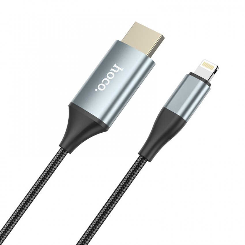 Cable Hoco UA15 Lightning to HDMI 2.0m gray