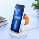 Wireless charger Hoco CW43 Graceful 3-in-1 white