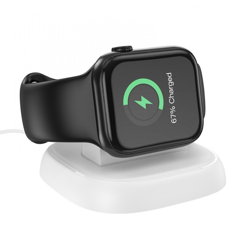 Lādētājs bezvadu Hoco CW44 Wireless Charger For Apple Watch balts