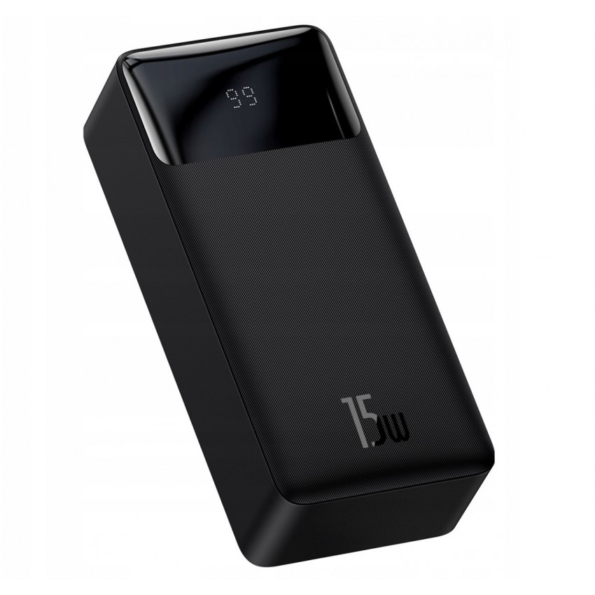 External battery Power Bank Baseus Bipow Type-C PD+2xQuick Charge 3.0 15W 30000mAh with LCD black PPBD050201