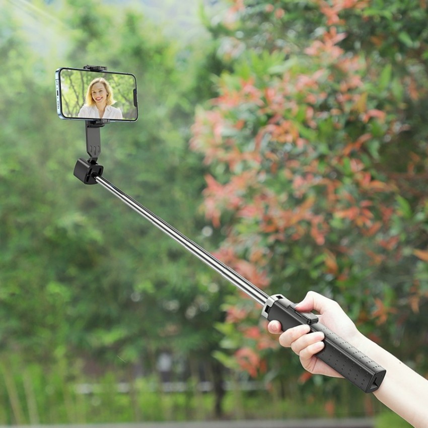 Selfie stick Hoco K18 Wave with tripod function black