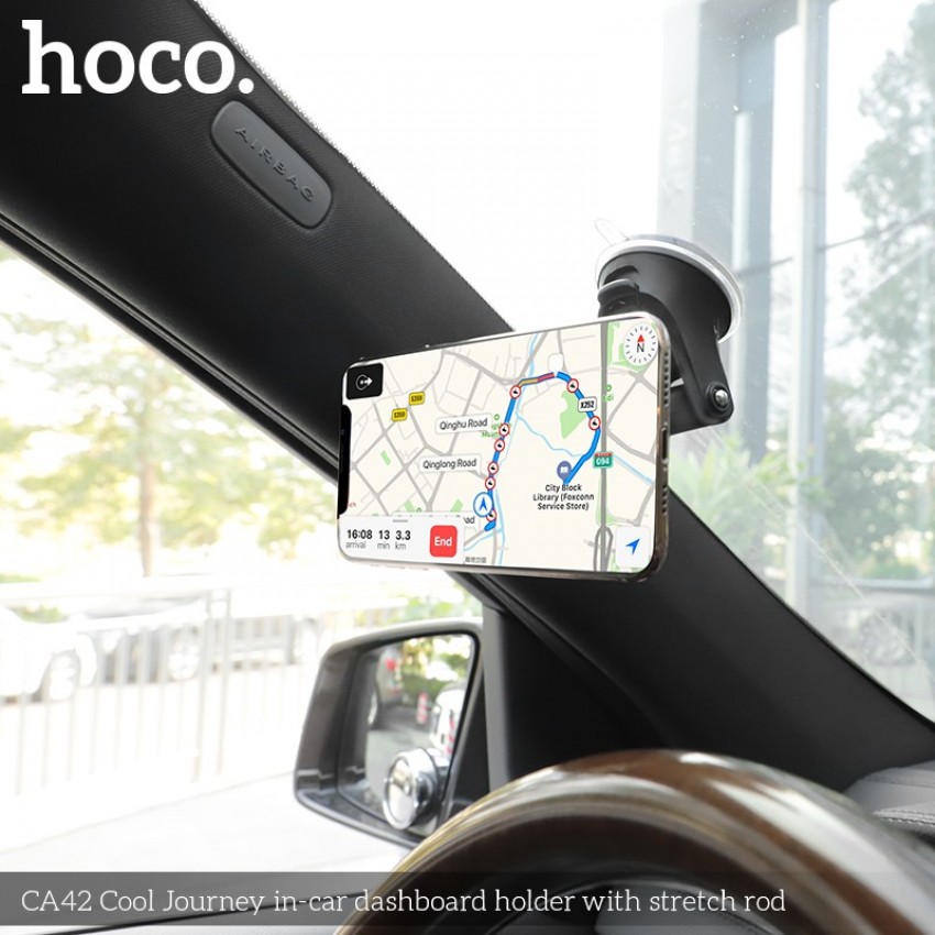 Auto telefonihoidik Hoco CA42, peale monteeritud armatuurlaud, magnetiline