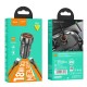 Car charger Hoco Z46 USB-A 18W QC3.0 + Type-C grey