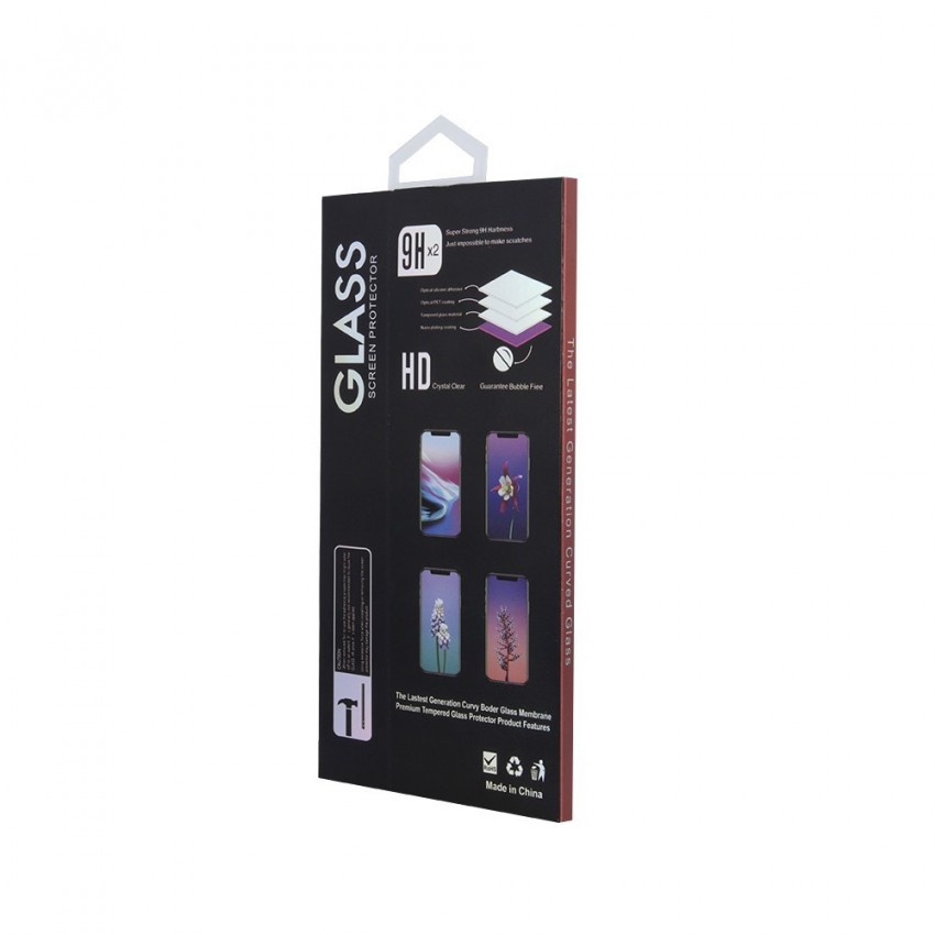LCD aizsargstikls 6D Apple iPhone 14 Pro Max melns