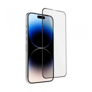 LCD aizsargstikls 2.5D Tellos Apple iPhone 12/12 Pro melns