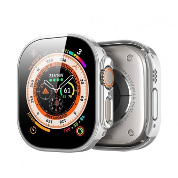 LCD aizsargstikls/vāciņš Dux Ducis Hamo Apple Watch Ultra 49mm sudrabs