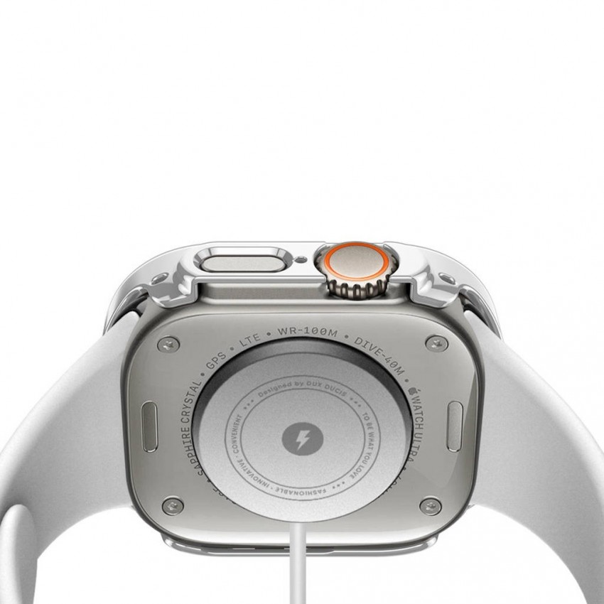 LCD aizsargstikls/vāciņš Dux Ducis Hamo Apple Watch Ultra 49mm sudrabs