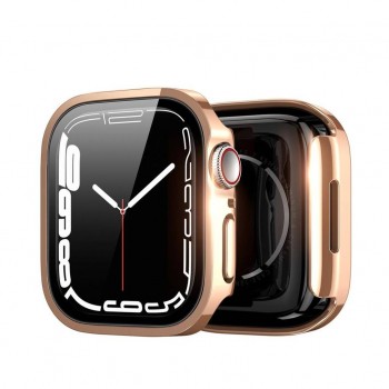 LCD kaitsev karastatud klaas/ümbris Dux Ducis Hamo Apple Watch 45mm roosa