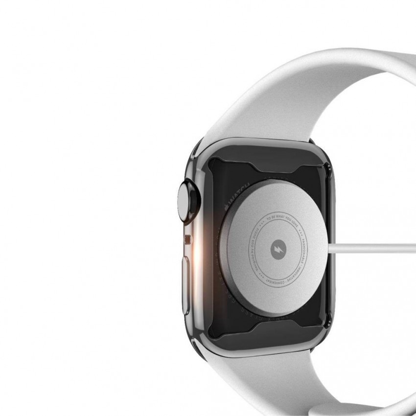 LCD kaitsev karastatud klaas/ümbris Dux Ducis Samo Apple Watch 41mm must