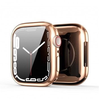 LCD aizsargstikls/vāciņš Dux Ducis Samo Apple Watch 44mm rozā