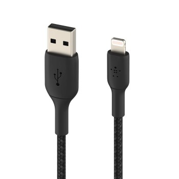 USB cable Belkin Boost Charge Braided USB-A to Lightning 1.0m black