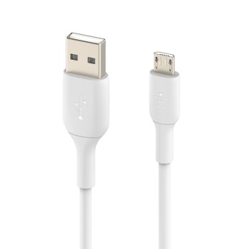 USB kabelis Belkin Boost Charge USB-A to MicroUSB 1.0m balts