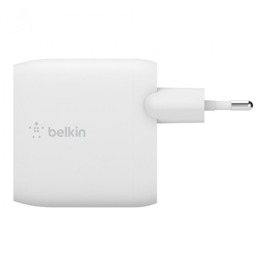 Laadija Belkin Boost Charge Dual USB-A 24W + USB-A to USB-C cable valge