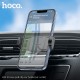 Automašīnas tālruņa turētājs Hoco H14 uzstādīts uz ventilācijas režģa, melns