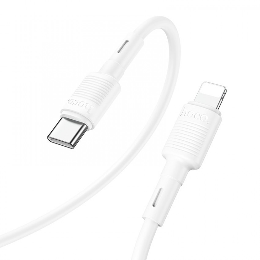 USB kabelis Hoco X83 PD20W Type-C to Lightning 1.0m balts