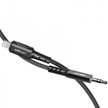 Audio parveidotājs Acefast C1-06 MFi Lightning to 3.5mm (M) 1.2m melns