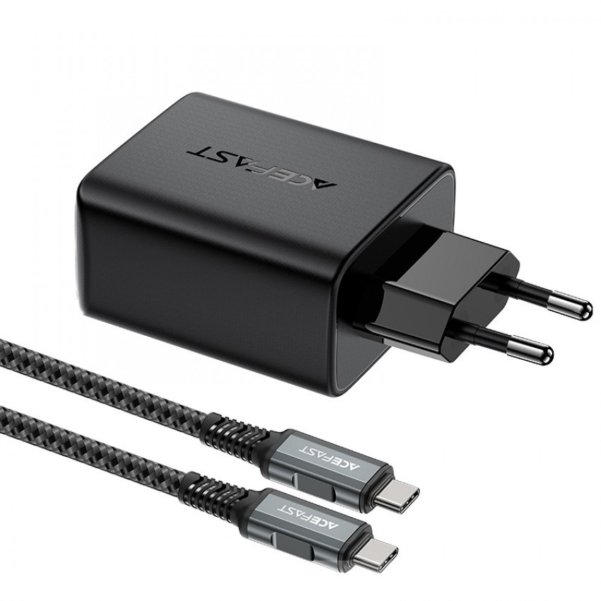 Charger Acefast A17 65W GaN Multi-function HUB Type-C/USB-A/HDMI black