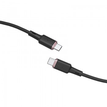 USB kabelis Acefast C2-03 60W USB-C to USB-C 1.2m melns
